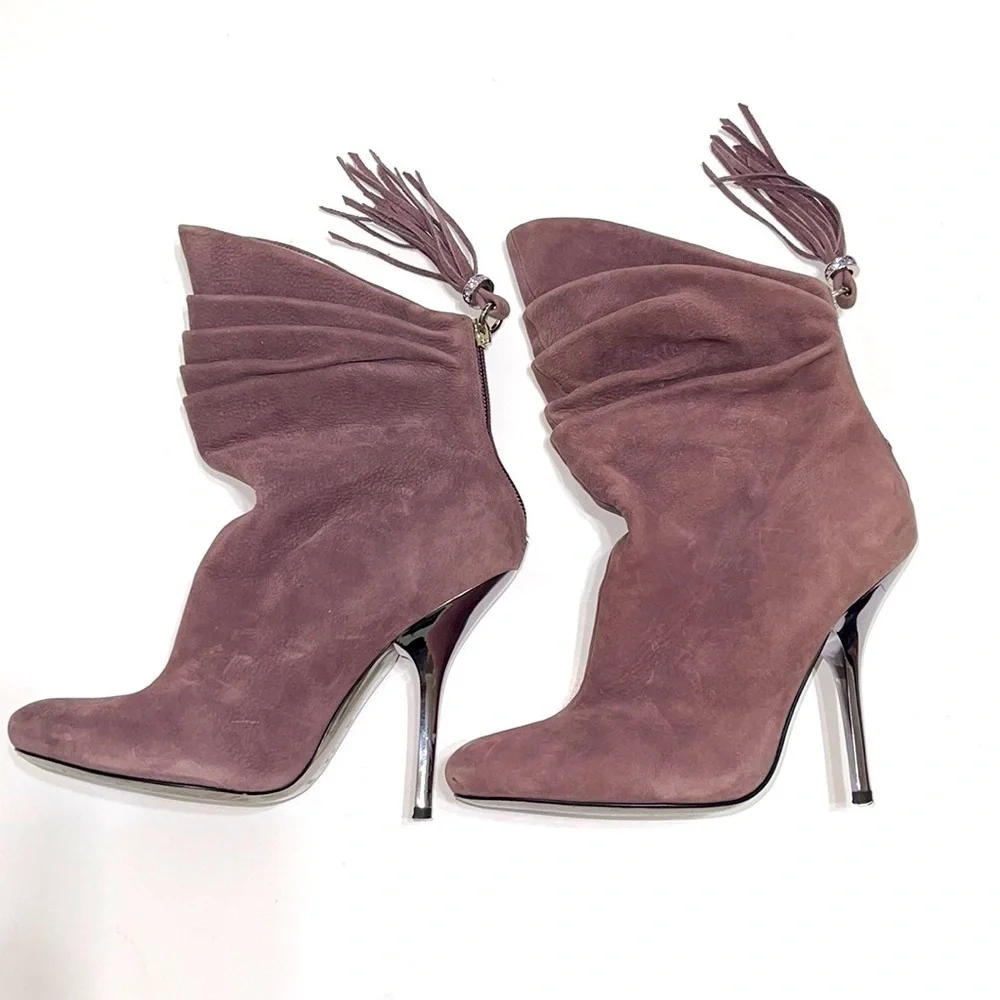 Marciano Guess Purple Suede Ankle Boots